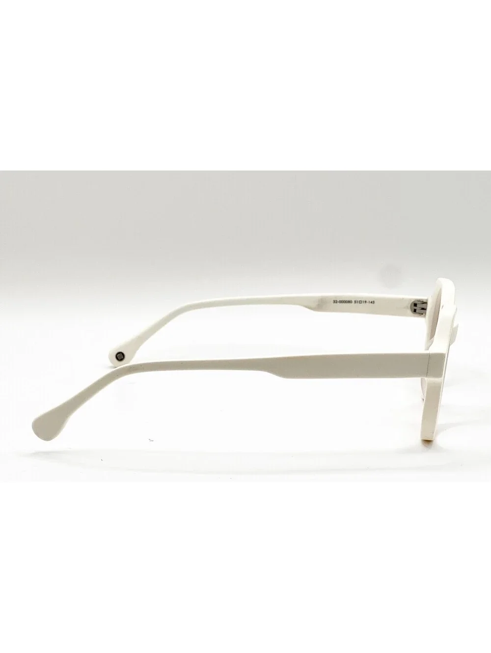 Muse 32-000080 White Geometric Authentic Eyeglass Frames 51-19-145